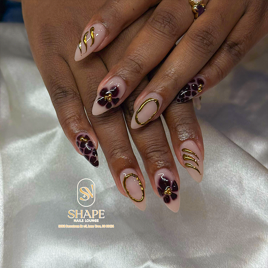 Shape Nails Lounge nail work in Lone Tree, Colorado